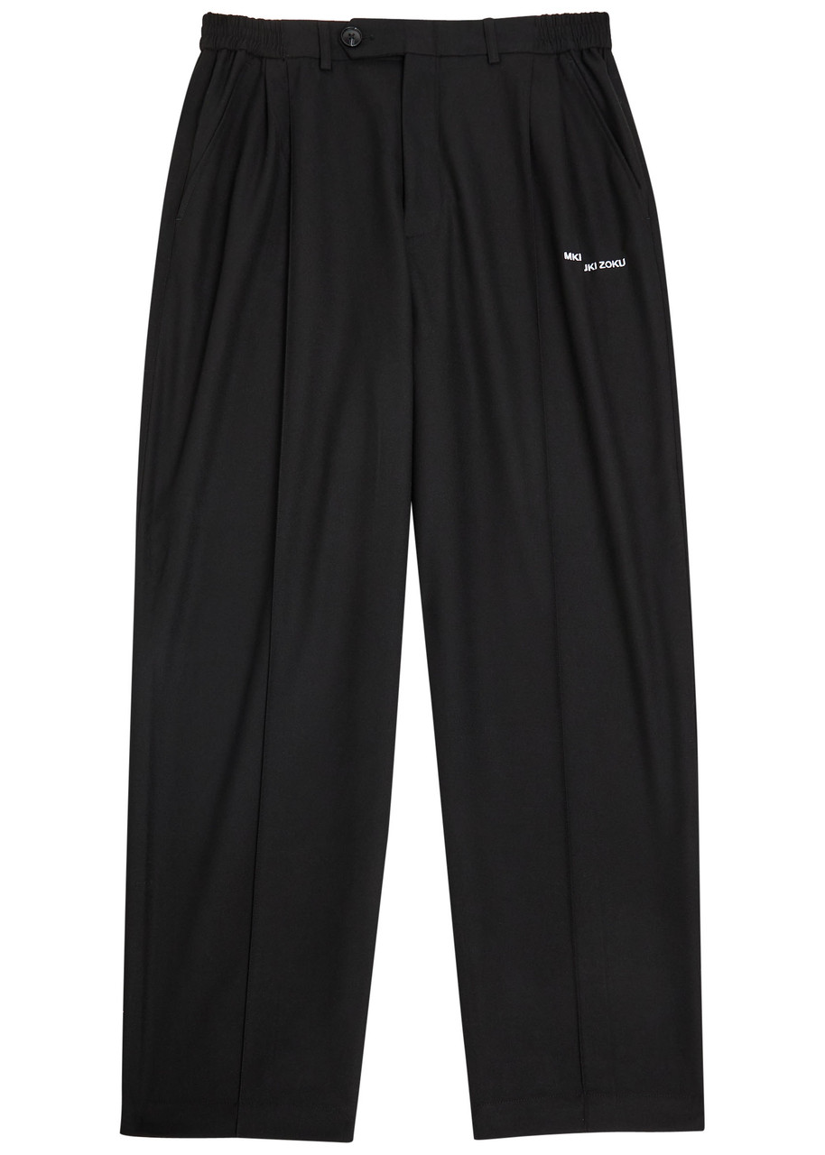 MKI MIYUKI ZOKU Logo embroidered straight-leg woven trousers