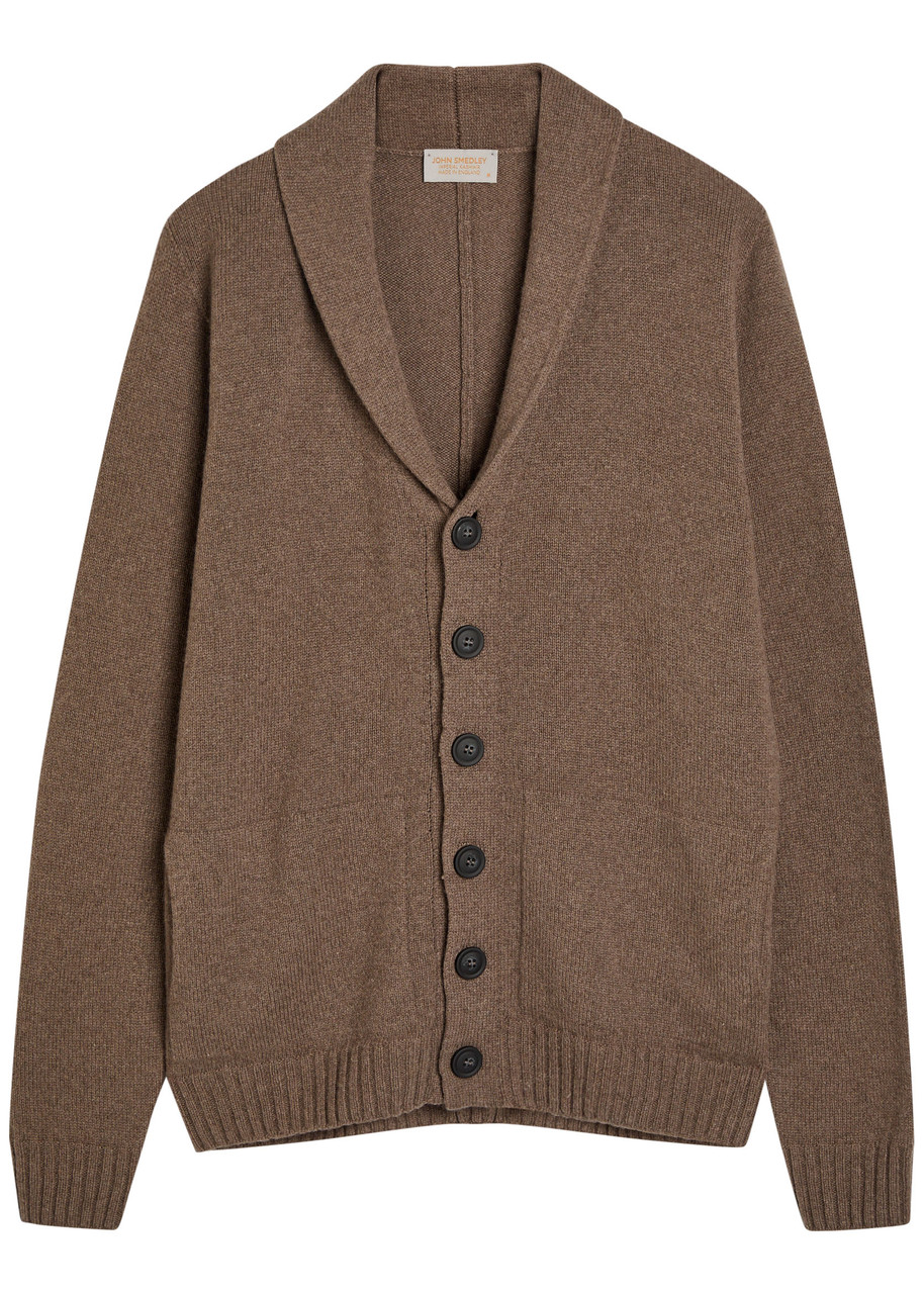 JOHN SMEDLEY Rockford wool and cashmere-blend cardigan | Harvey