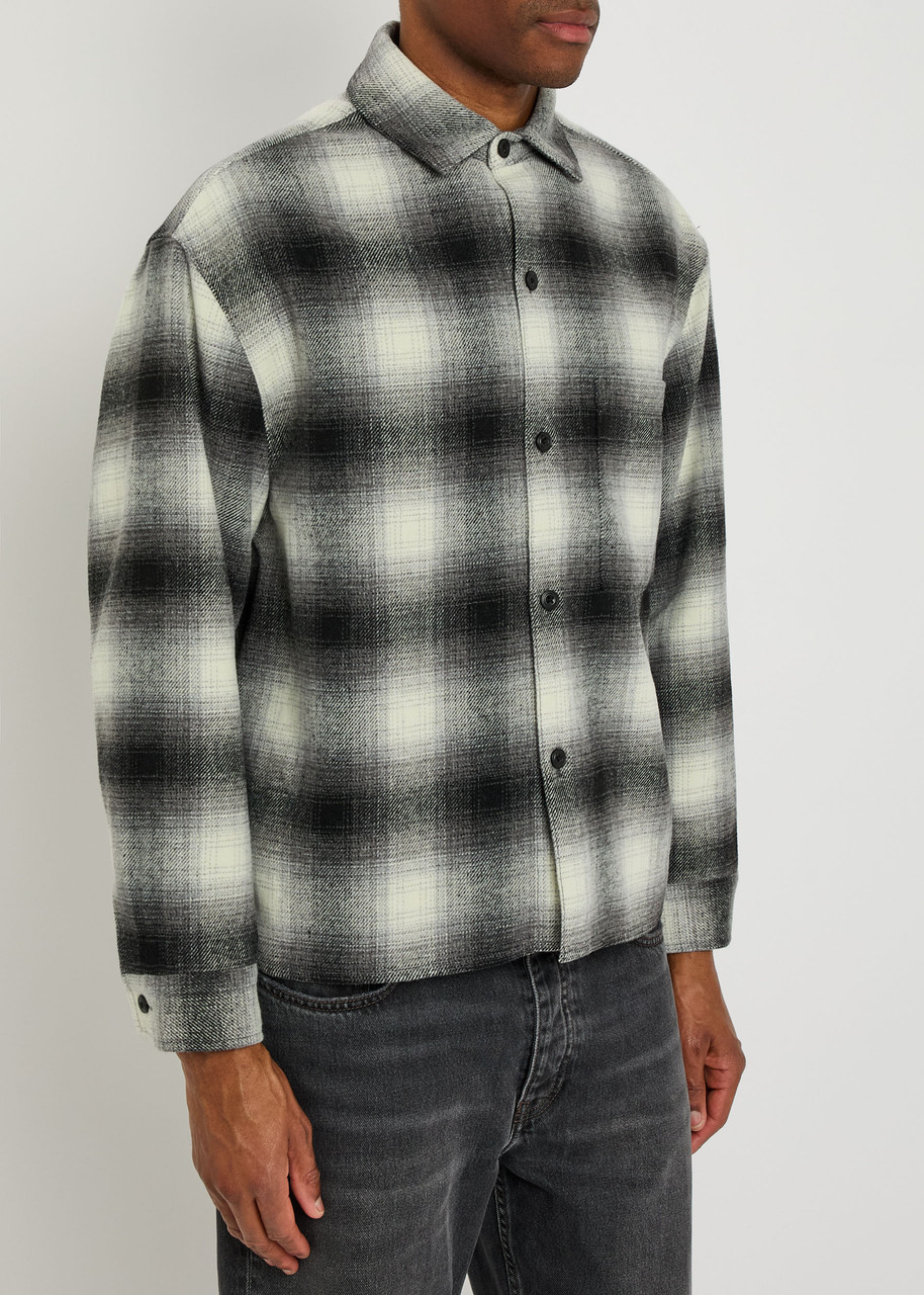 MKI MIYUKI ZOKU Check Box checked flannel overshirt | Harvey Nichols