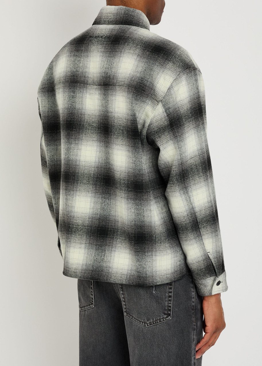 MKI MIYUKI ZOKU Check Box checked flannel overshirt | Harvey Nichols