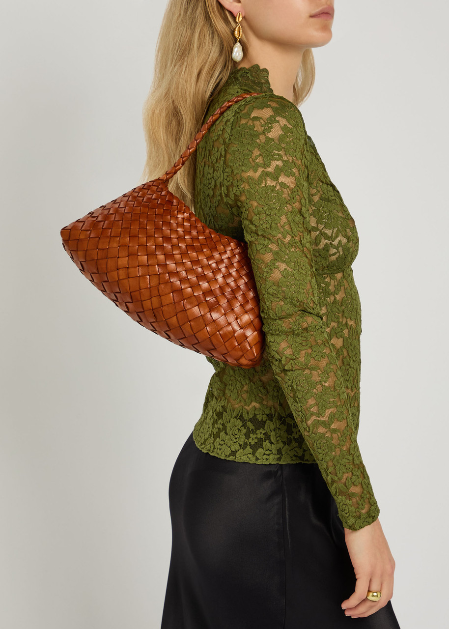 DRAGON DIFFUSION Rosanna woven leather shoulder bag | Harvey Nichols