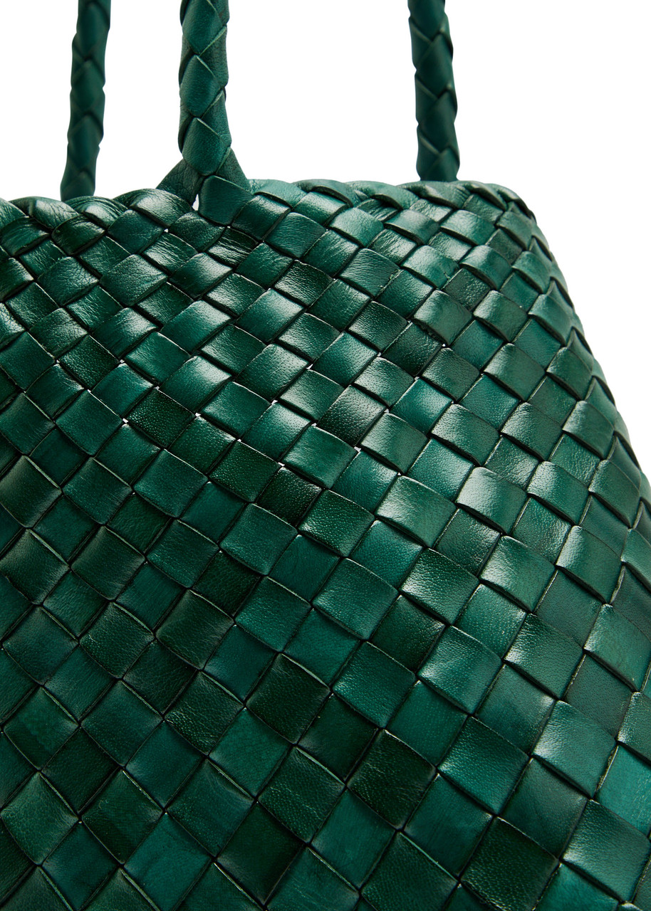 DRAGON DIFFUSION Santa Croce Big woven leather tote bag | Harvey