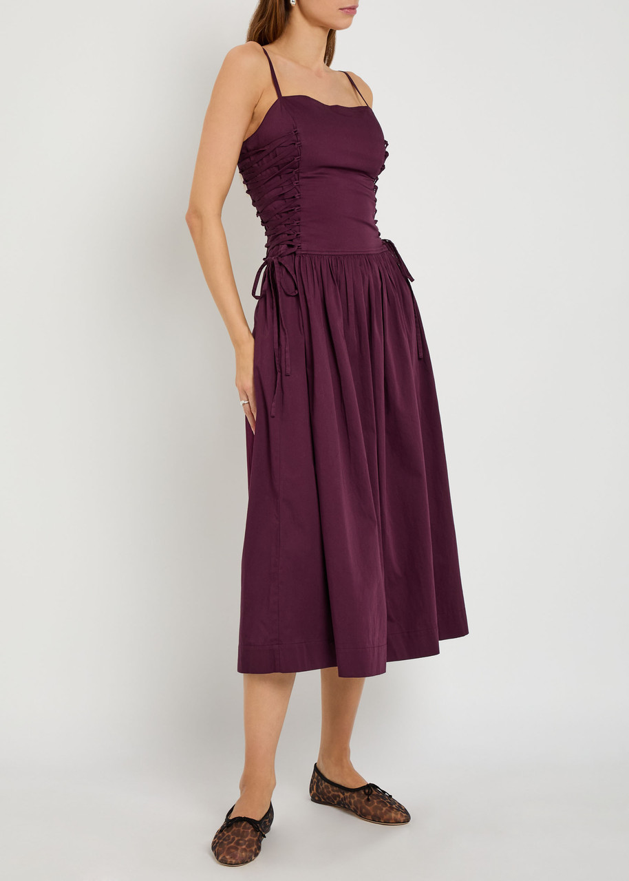 chinese dress ladies raphi lace midi dress main image 0
