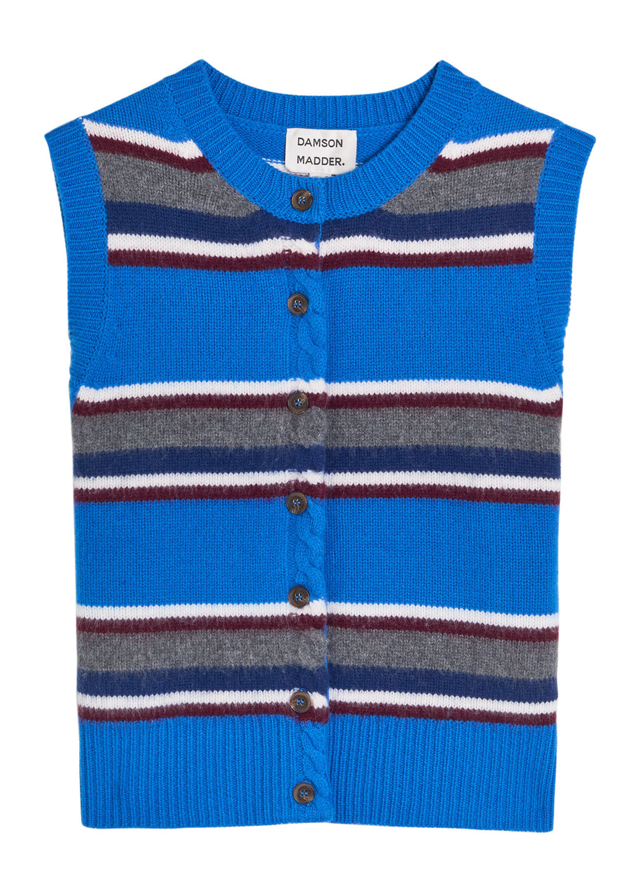 DAMSON MADDER Sofie striped wool vest | Harvey Nichols