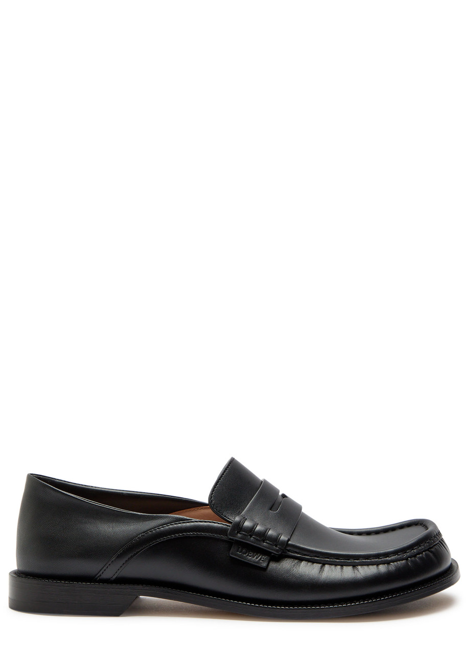 LOEWE Campo leather loafers | Harvey Nichols