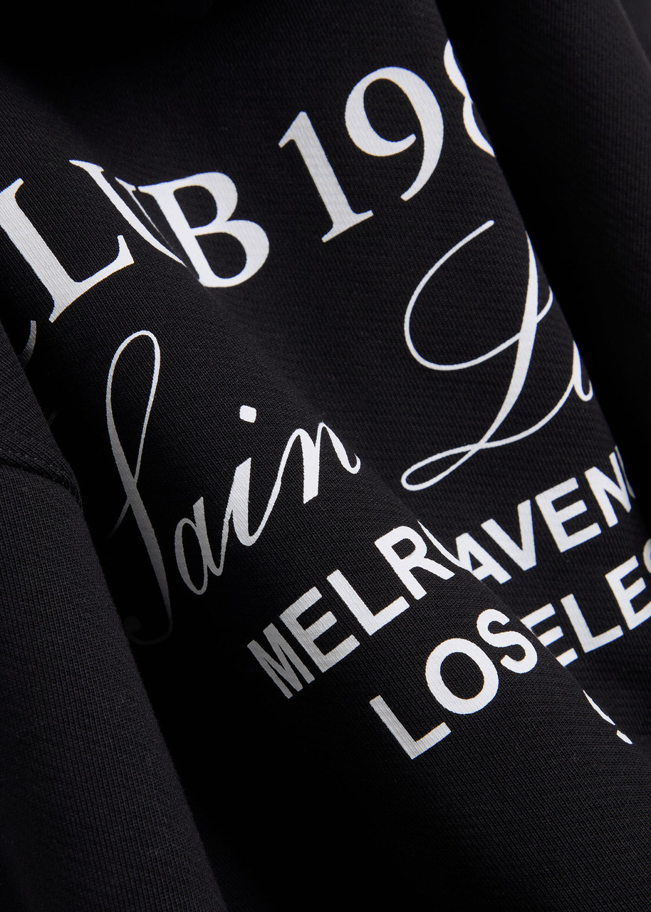 CLUB 1984 Melrose printed hooded cotton sweatshirt | Harvey Nichols