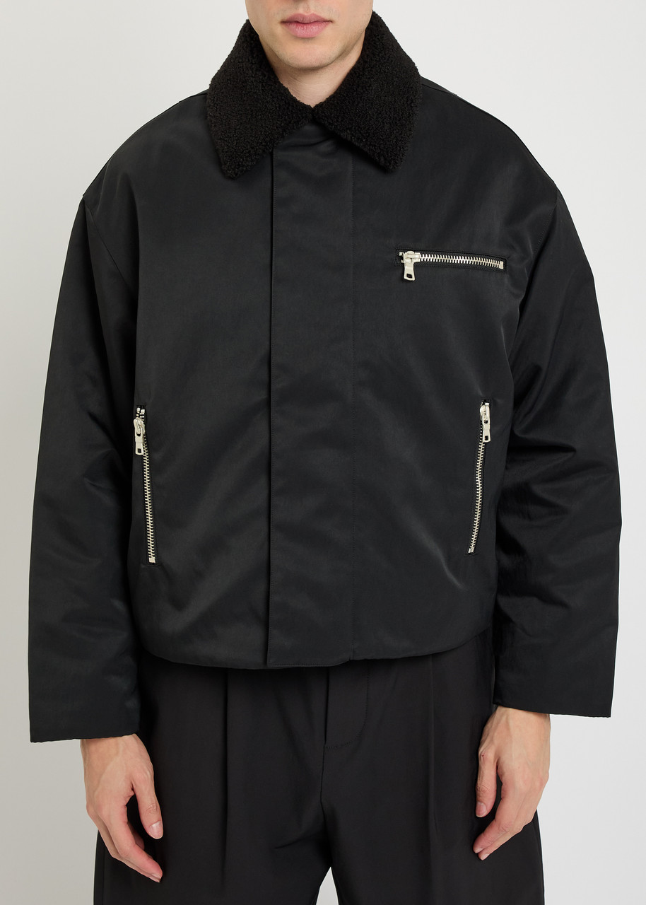 MKI MIYUKI ZOKU Padded shearling-collar nylon jacket | Harvey Nichols