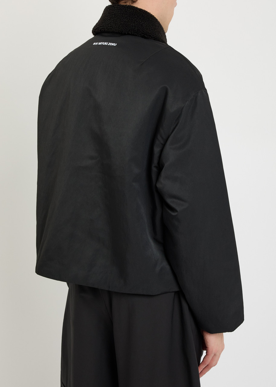 MKI MIYUKI ZOKU Padded shearling-collar nylon jacket | Harvey Nichols