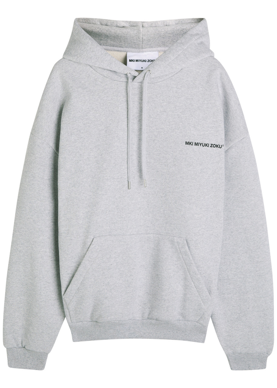MKI MIYUKI ZOKU Uniform hooded cotton-blend sweatshirt | Harvey