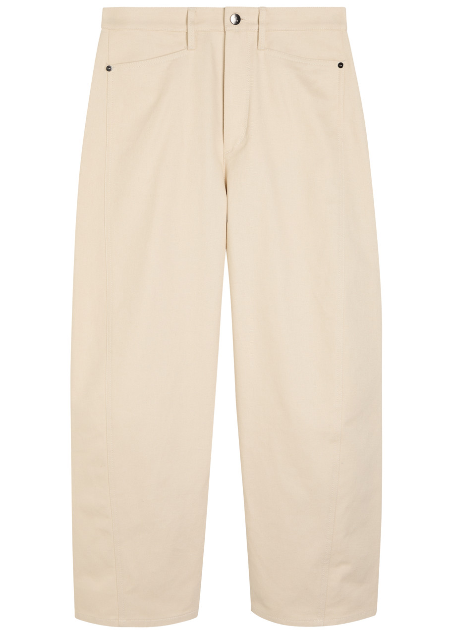 MARIA MCMANUS Bow Crop barrel-leg jeans | Harvey Nichols
