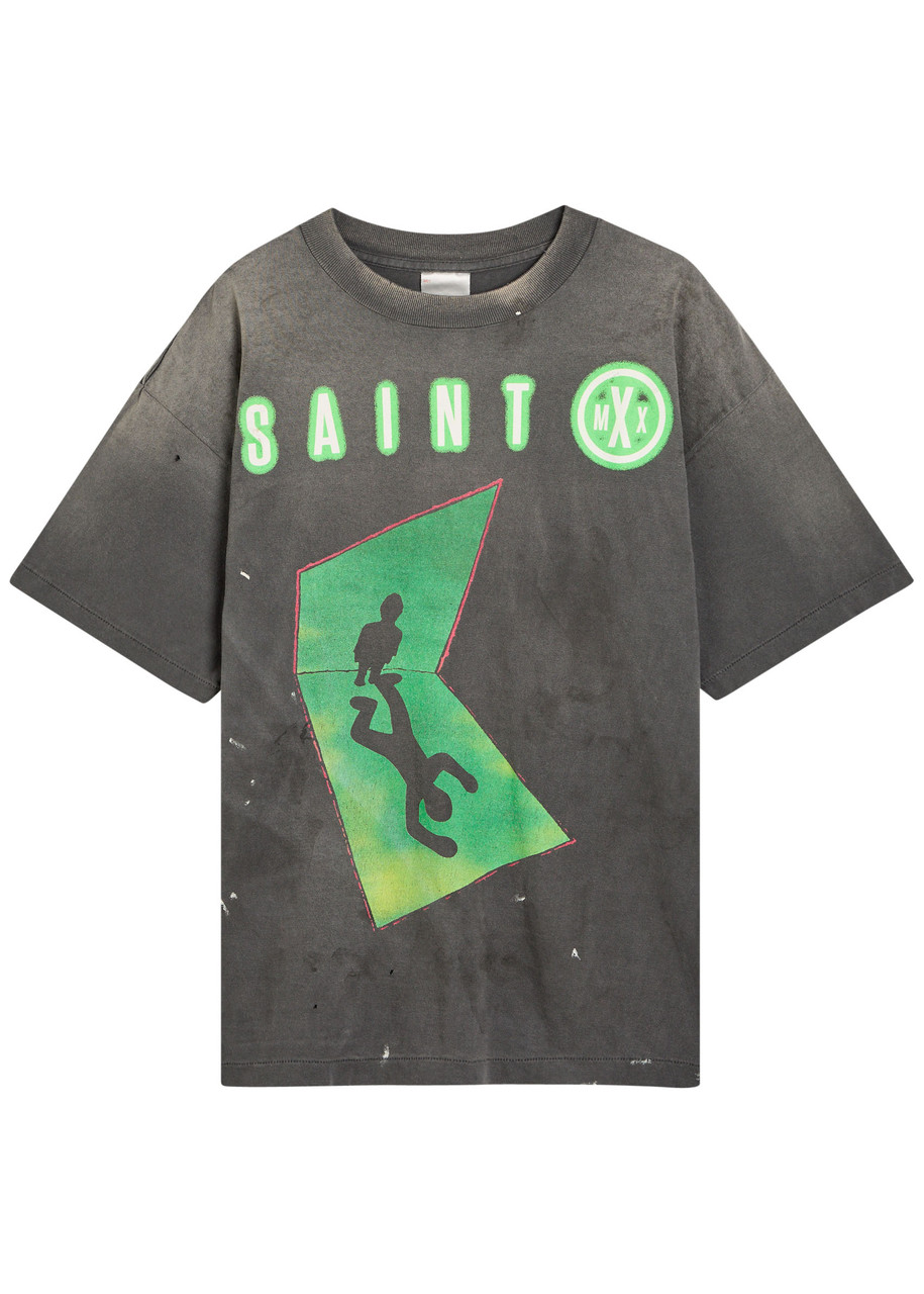 SAINT MXXXXXX Files printed cotton T-shirt | Harvey Nichols