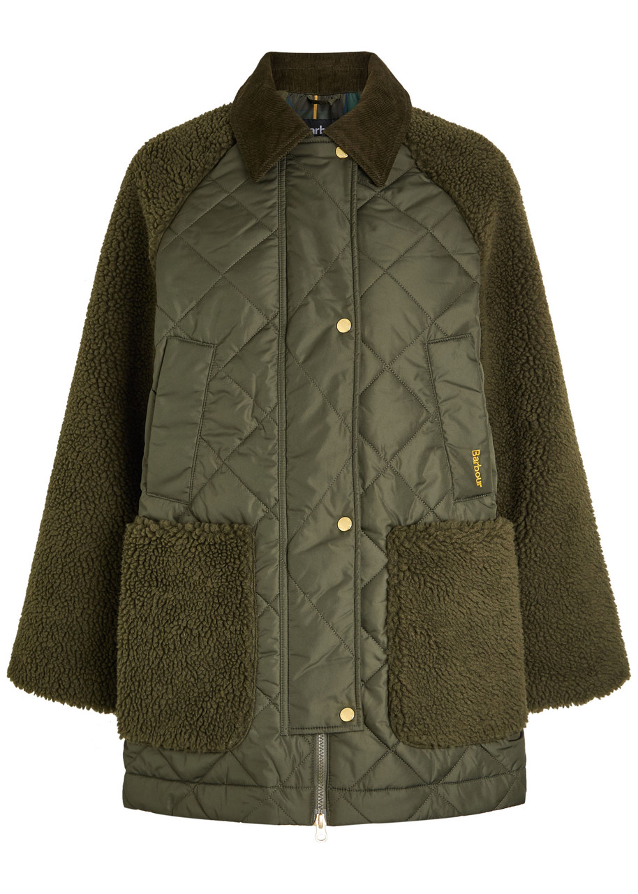 BARBOUR Barden quilted fleece and shell jacket | Harvey Nichols