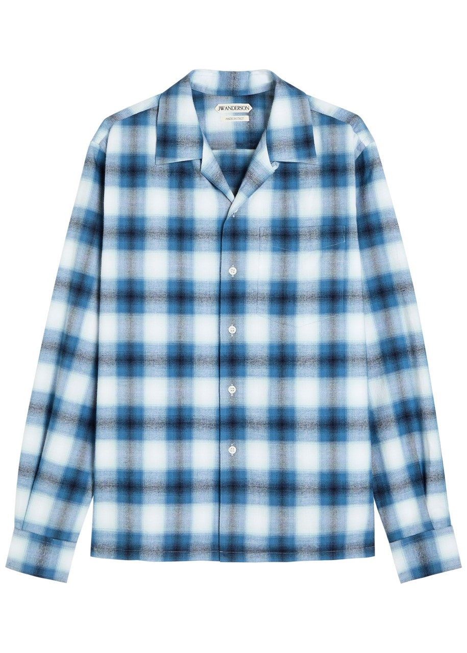 JW ANDERSON Checked cotton shirt | Harvey Nichols