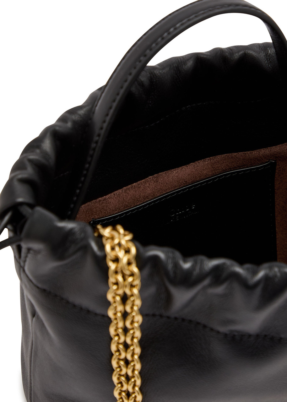 CHLOE Icon charm-embellished drawstring leather pouch | Harvey Nichols
