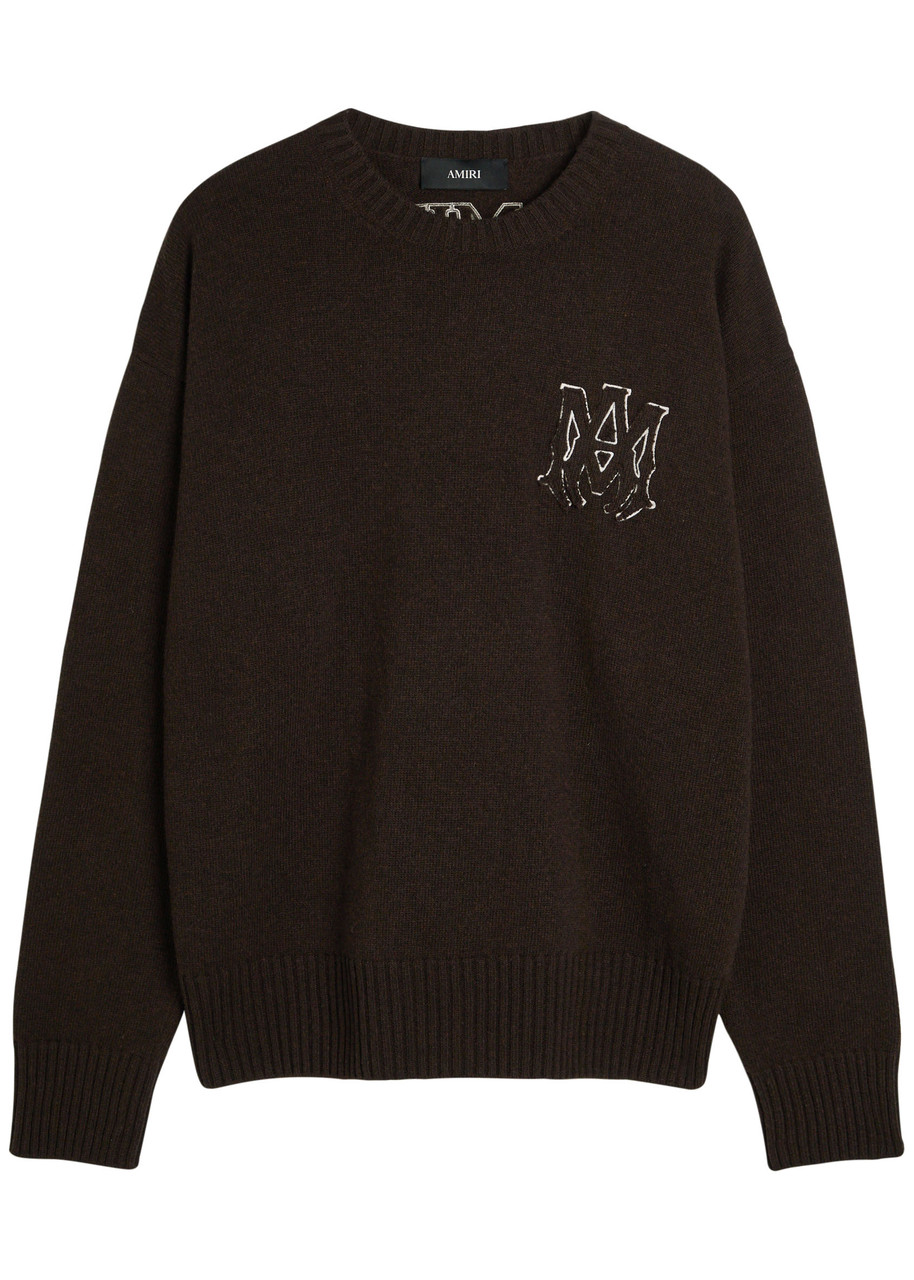 AMIRI MA logo-appliquéd wool jumper | Harvey Nichols