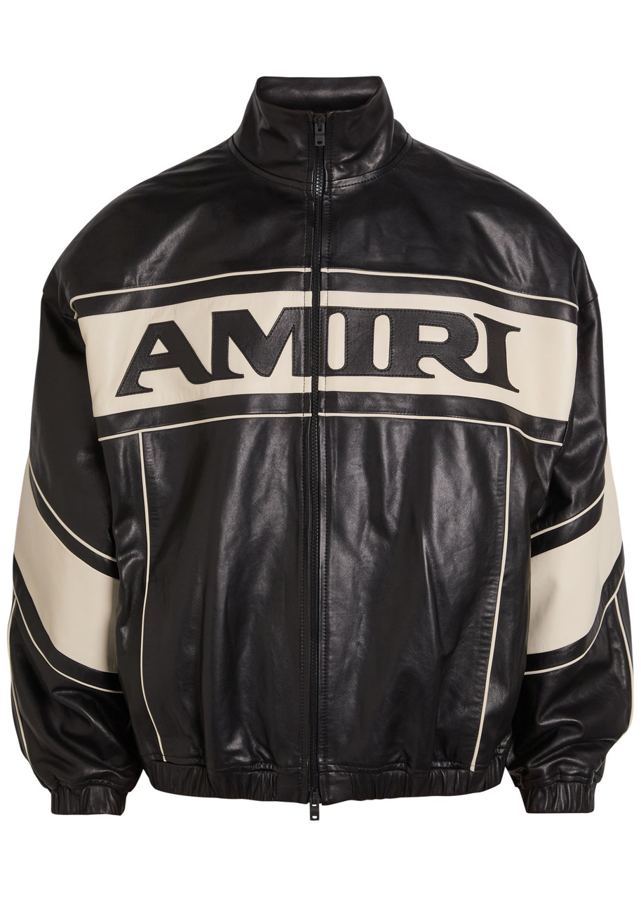 AMIRI Sport panelled leather jacket | Harvey Nichols
