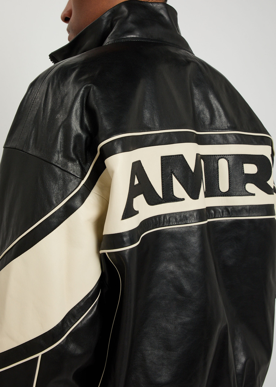 ♡AMERI.:*♡ AMIRI Sport panelled leather jacket | Harvey Nichols