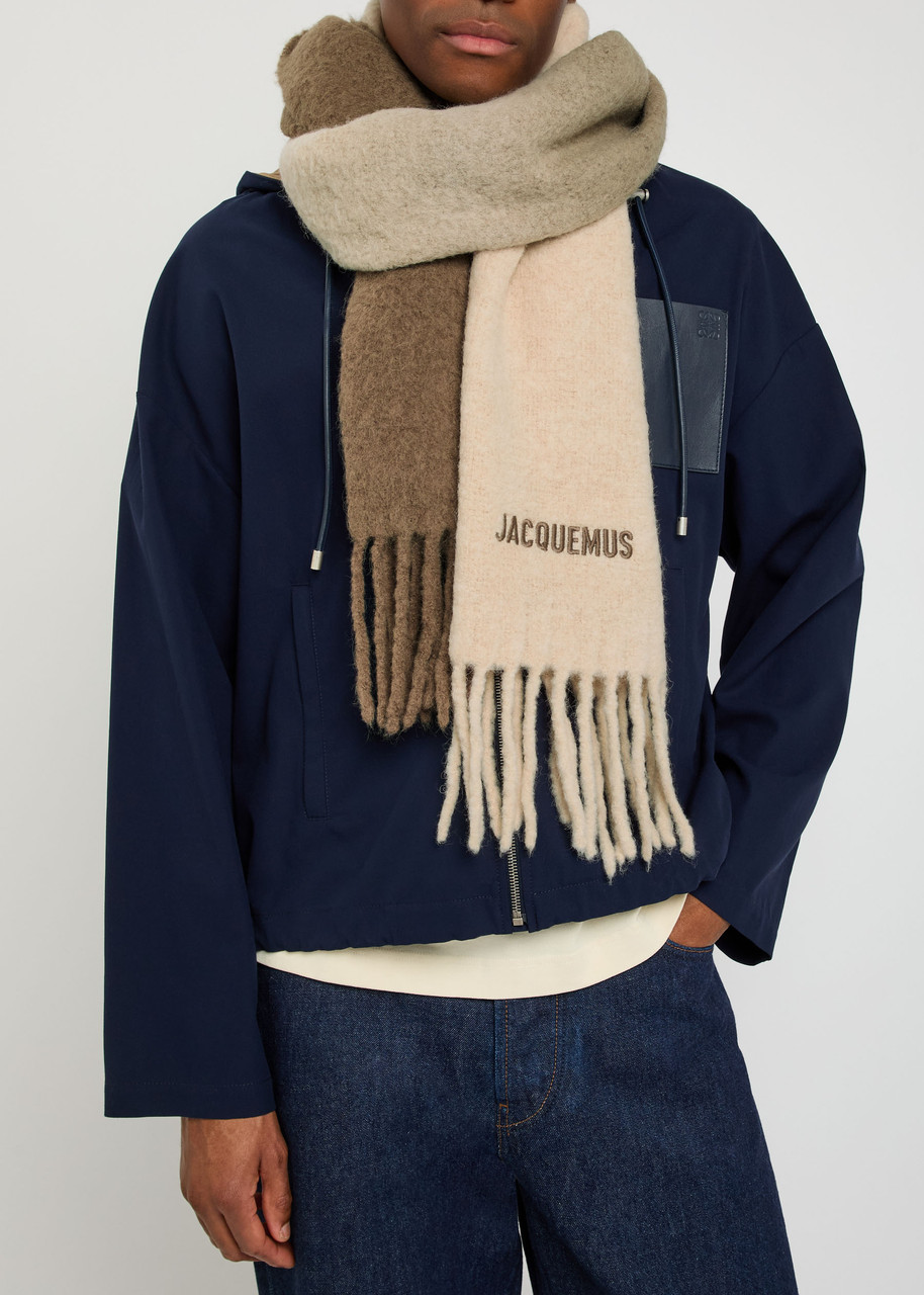 JACQUEMUS Le Moisson alpaca-blend scarf | Harvey Nichols