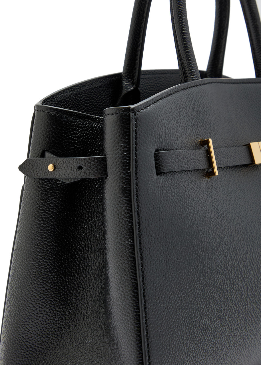 DEMELLIER The Hudson midi grained leather top handle bag | Harvey