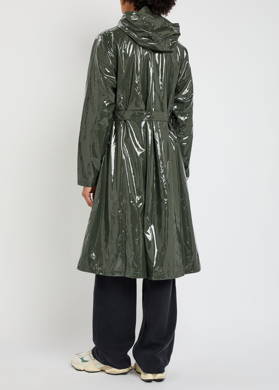 RAINS Belted hooded longline waterproof jacket | Harvey Nichols