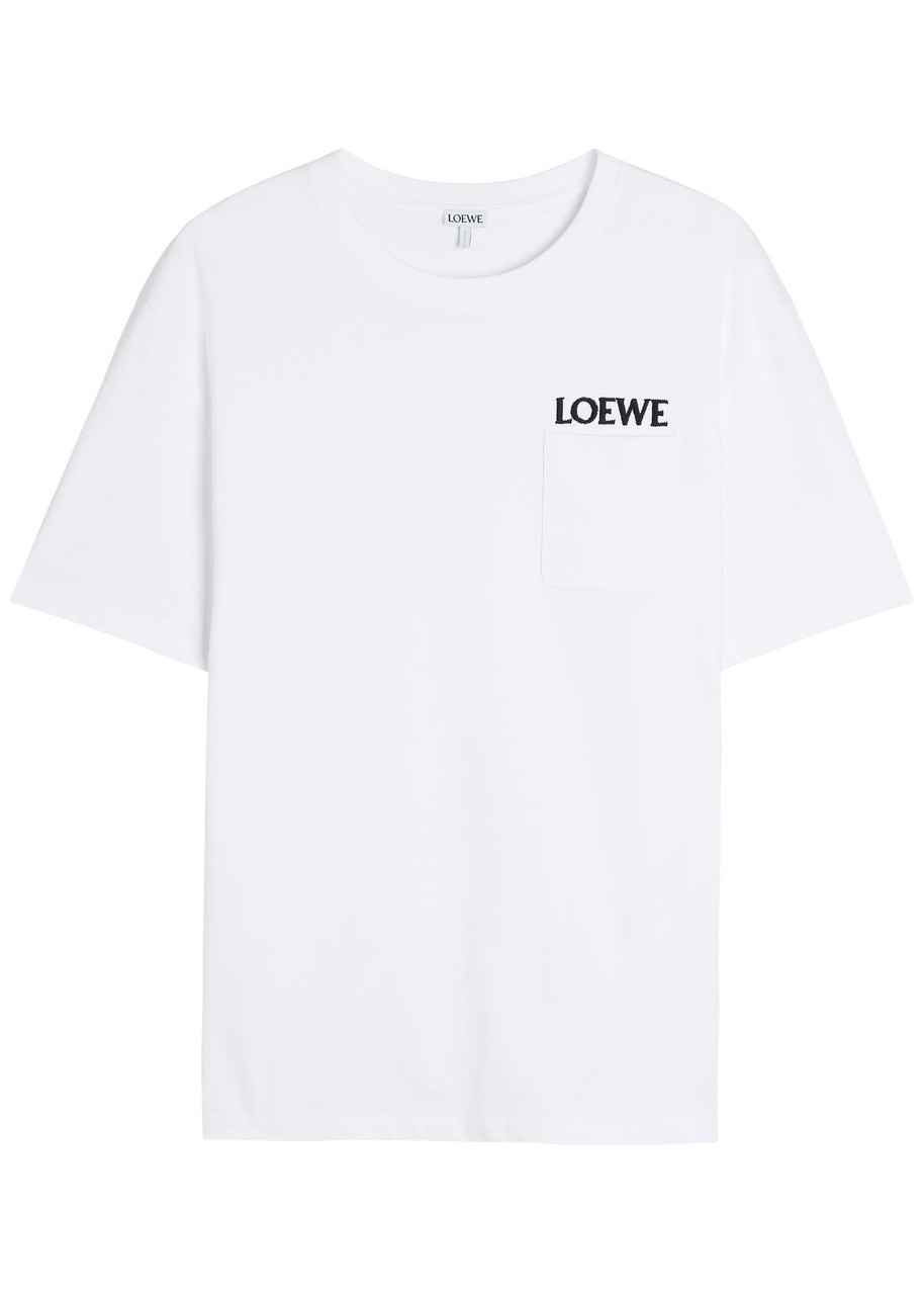 LOEWE Logo-embroidered stretch-cotton T-shirt | Harvey Nichols