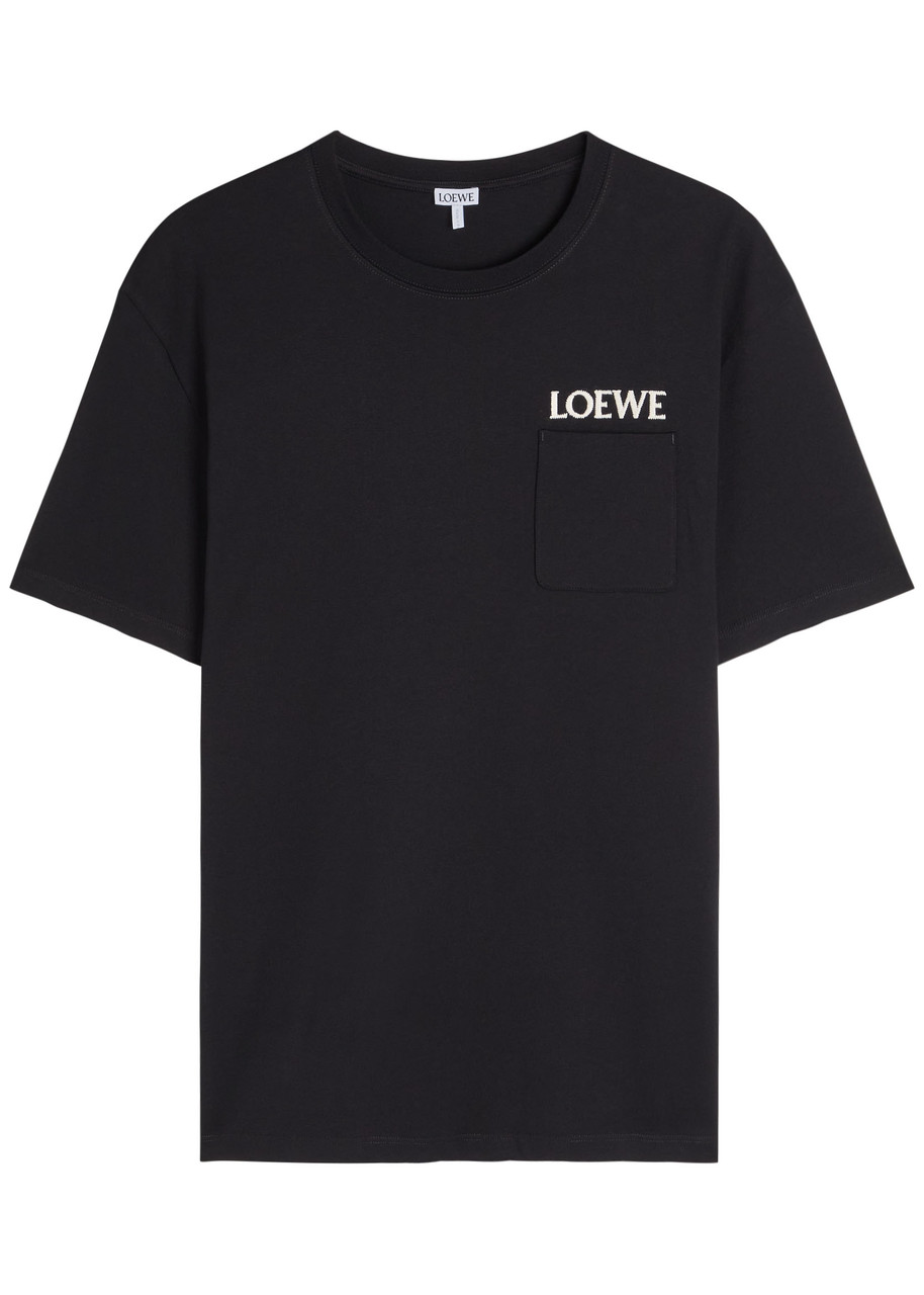 LOEWE Logo-embroidered stretch-cotton T-shirt | Harvey Nichols