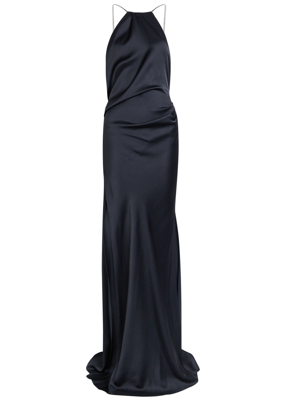 strapless open back dress V-Neck Polka Dot Lace Open Back Long Sleeve Boho Wedding Dress WD433 US4 / As Picture