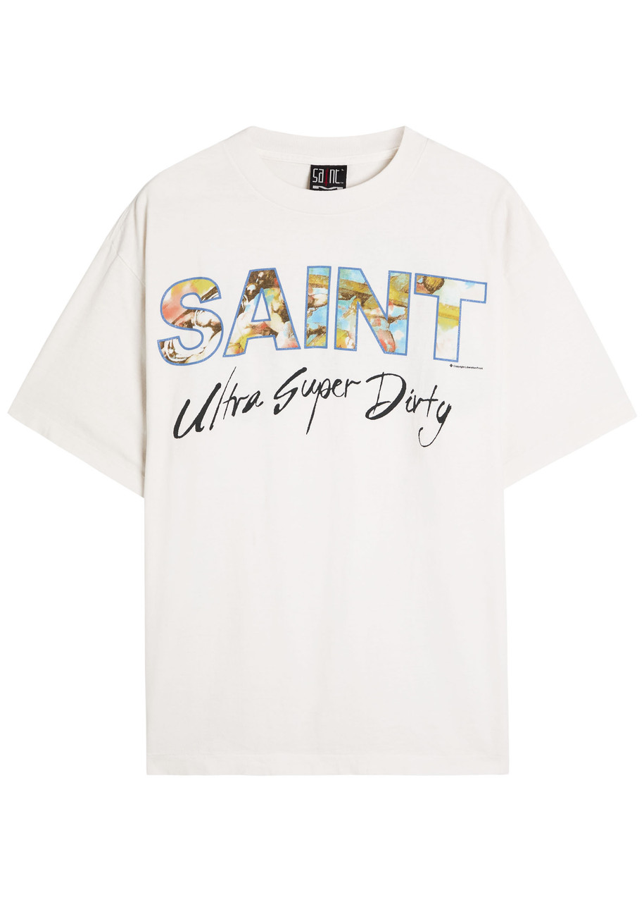 SAINT MXXXXXX Ultra Super Dry printed cotton T-shirt | Harvey Nichols