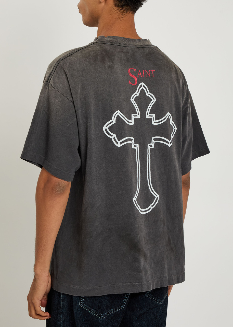 SAINT MXXXXXX 2Pac printed cotton T-shirt | Harvey Nichols