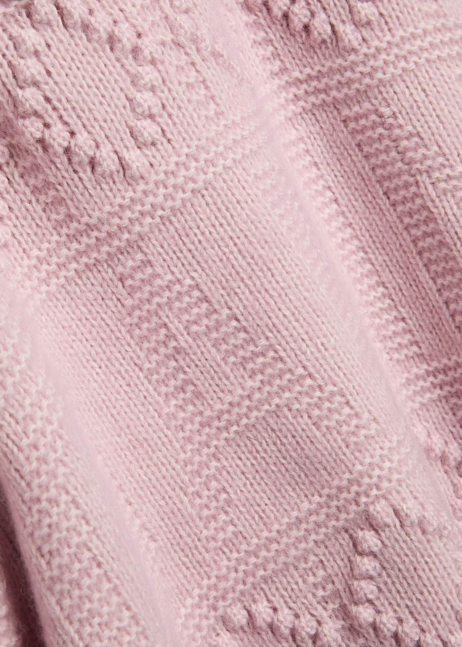 GANNI Textured wool-blend jumper | Harvey Nichols
