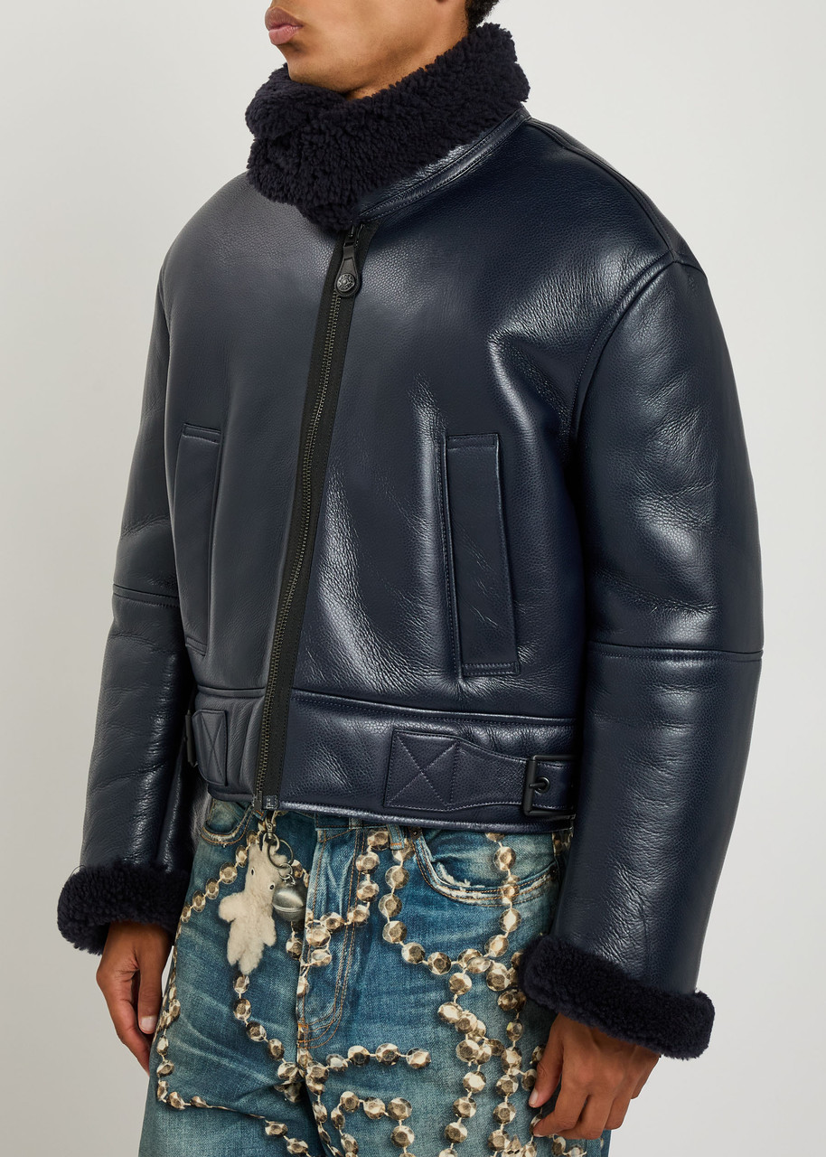 ACNE STUDIOS Shearling leather jacket | Harvey Nichols