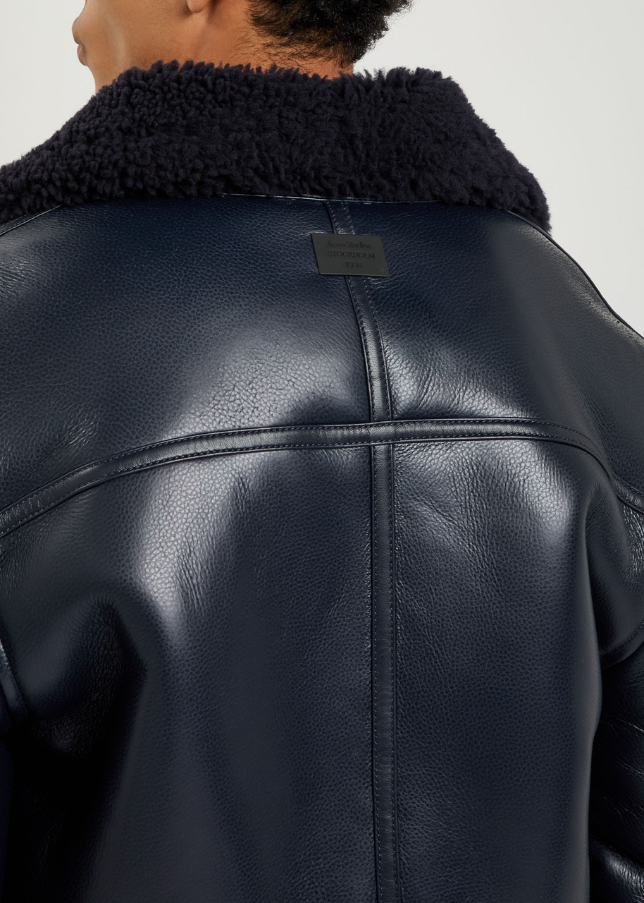 ACNE STUDIOS Shearling leather jacket | Harvey Nichols