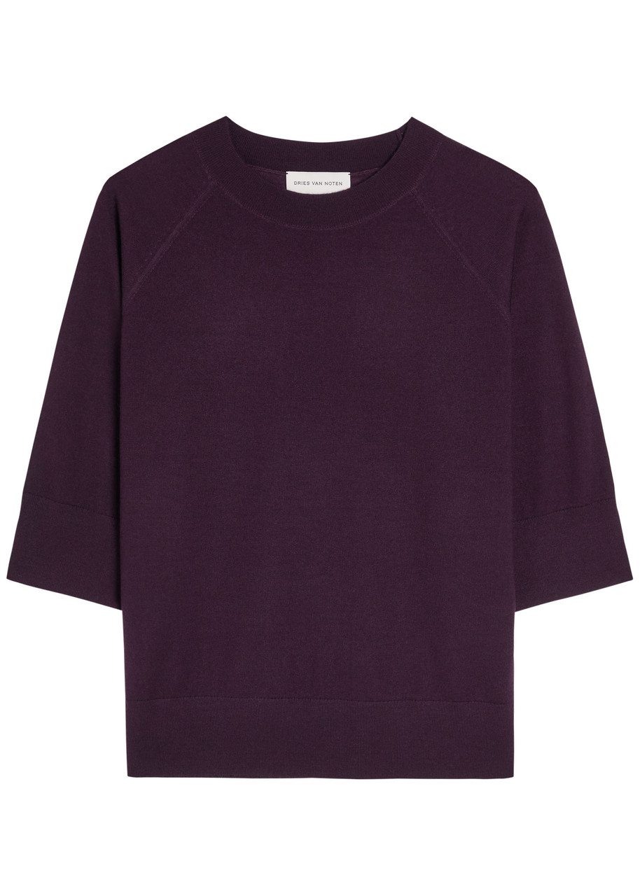 DRIES VAN NOTEN Tuan merino wool top | Harvey Nichols