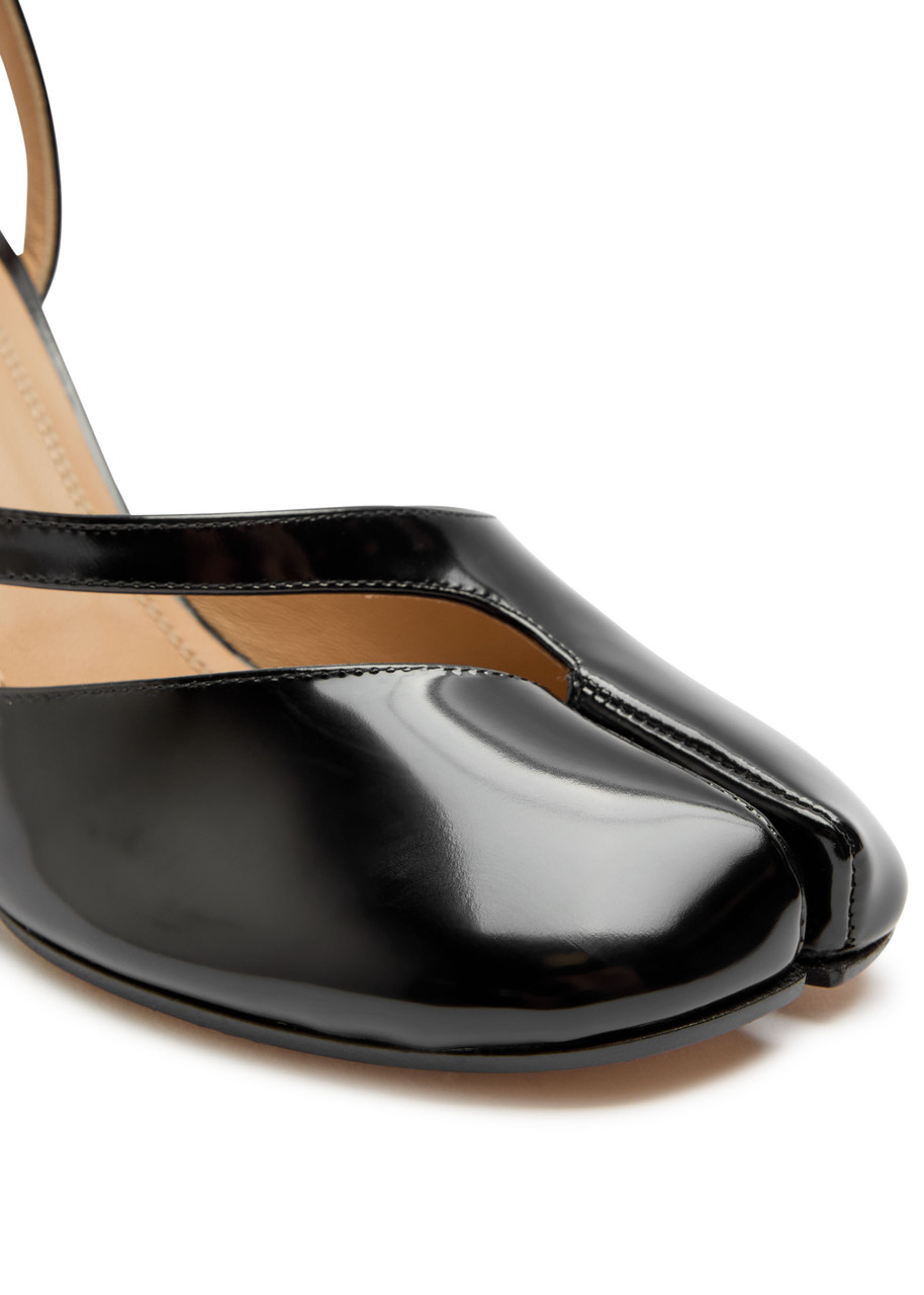 MAISON MARGIELA Tabi 80 patent leather sandals | Harvey Nichols