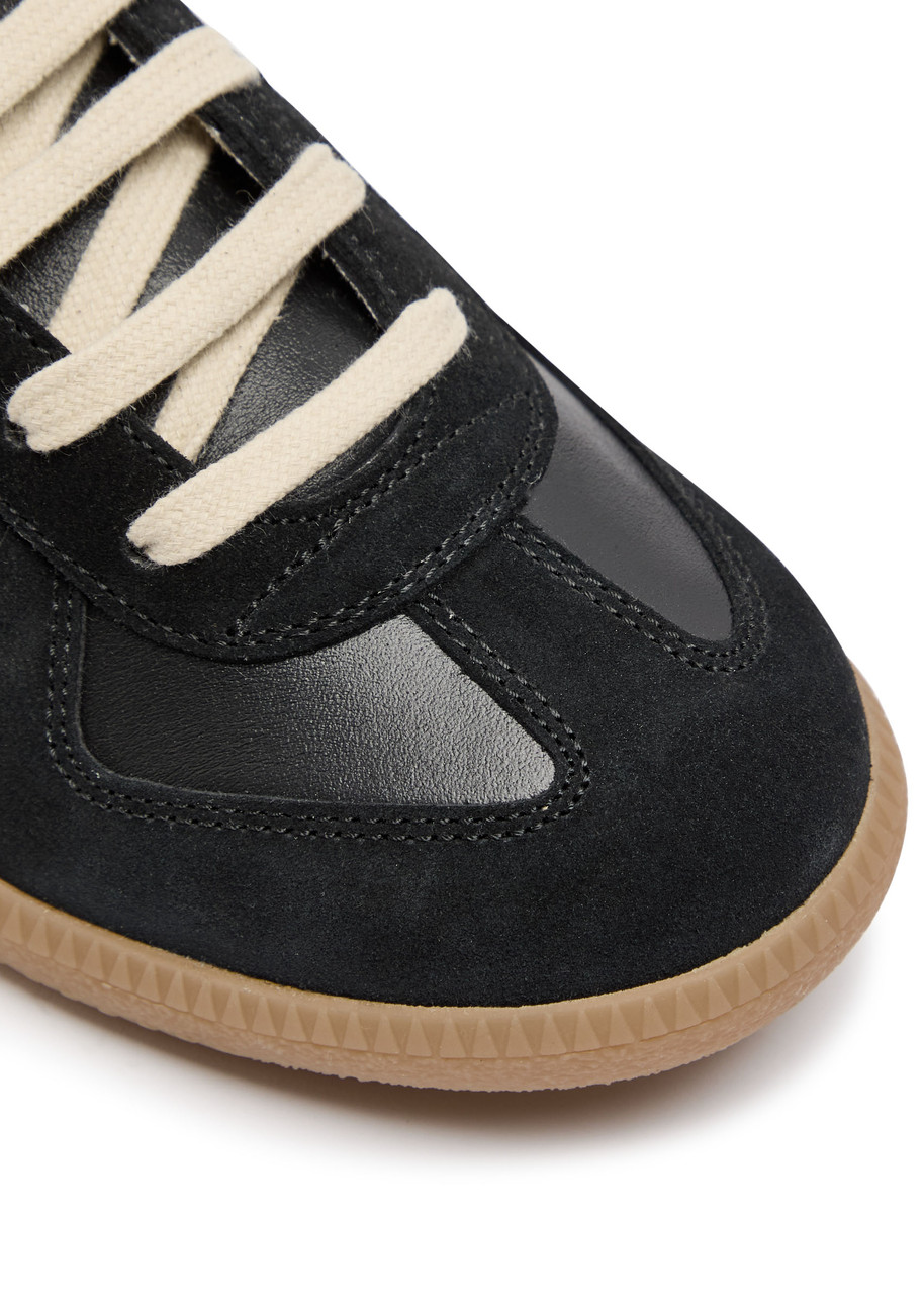 MAISON MARGIELA Replica panelled leather sneakers | Harvey Nichols