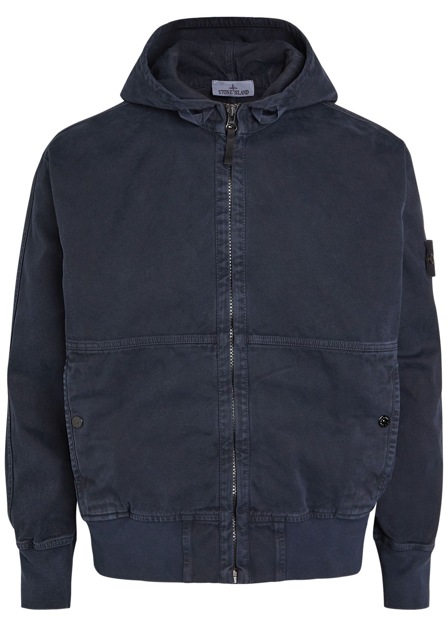 STONE ISLAND Hooded canvas jacket | Harvey Nichols