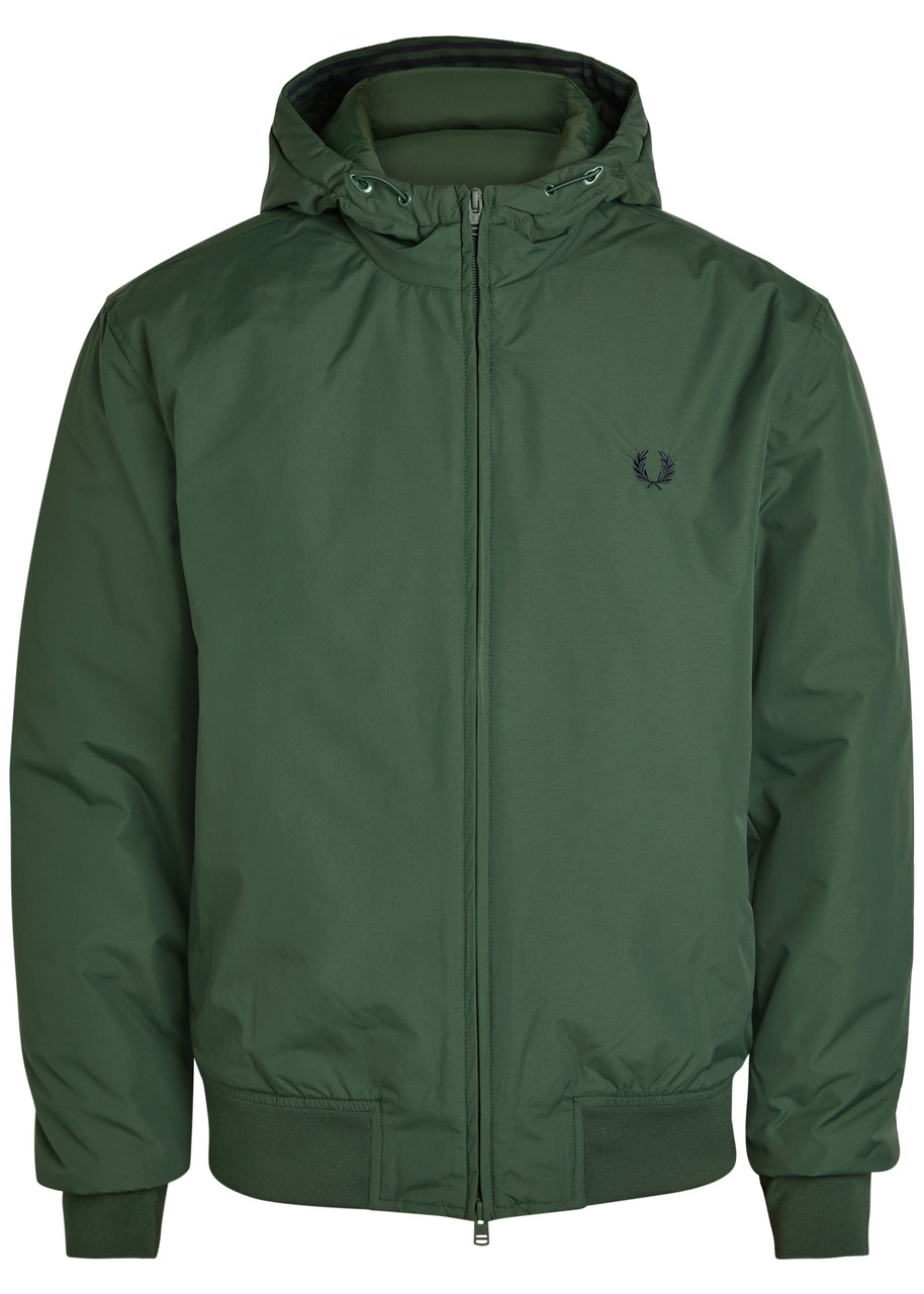 FRED PERRY Logo-embroidered hooded shell jacket | Harvey Nichols