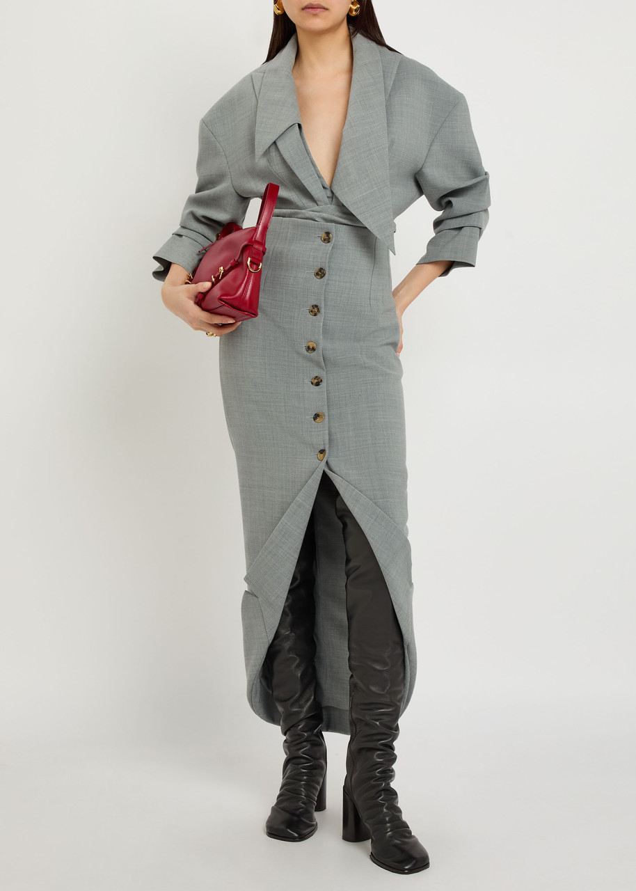 A.W.A.K.E MODE Blazer-effect woven bodysuit | Harvey Nichols