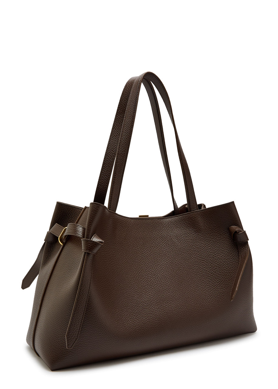 YUZEFI Gyoza grained leather tote bag | Harvey Nichols
