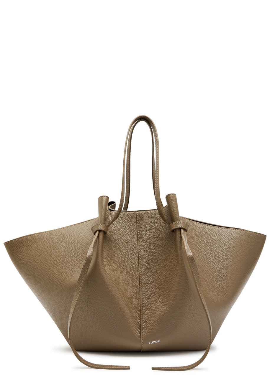 YUZEFI Mochi large grained leather tote bag | Harvey Nichols