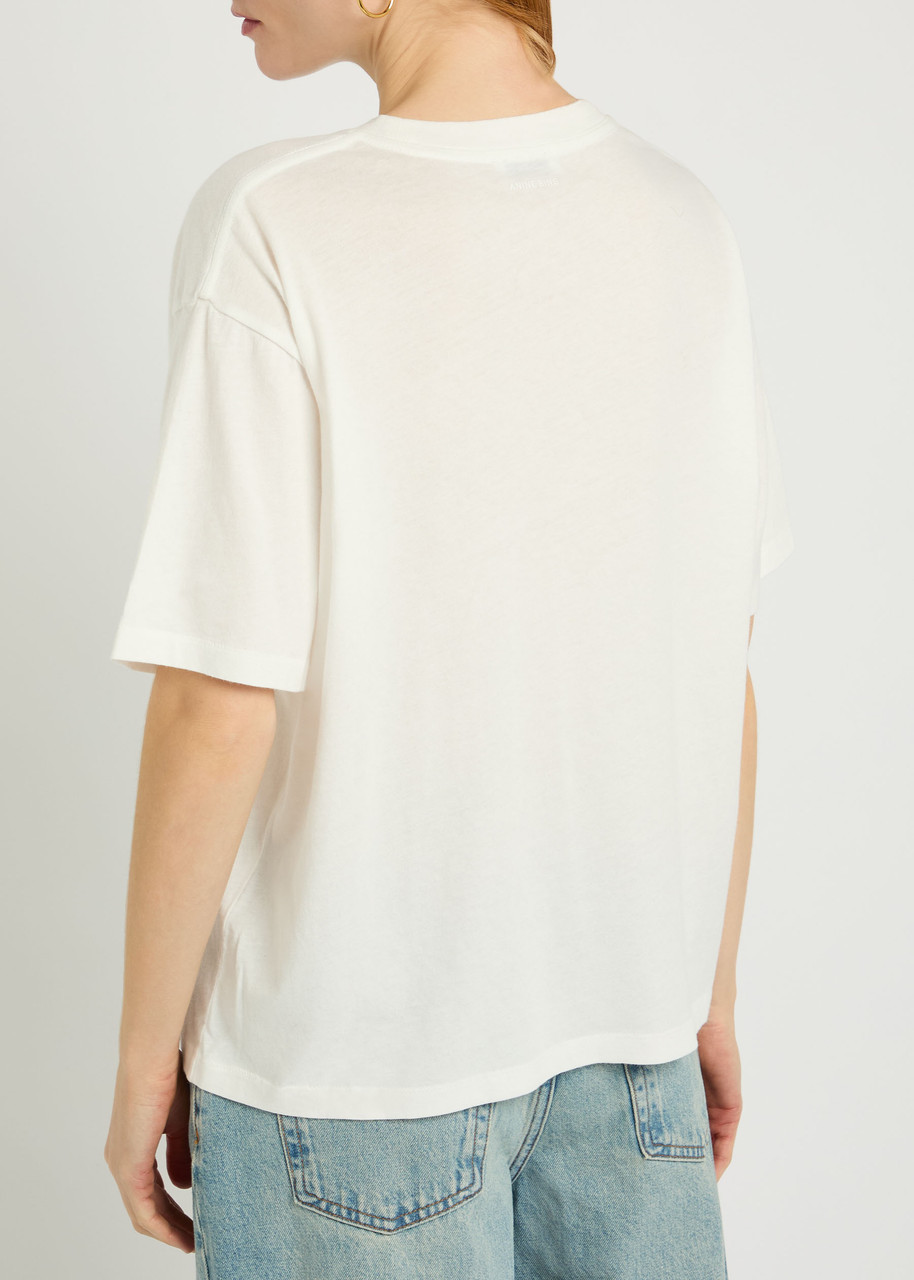 ANINE BING Cohen logo-print cotton T-shirt | Harvey Nichols