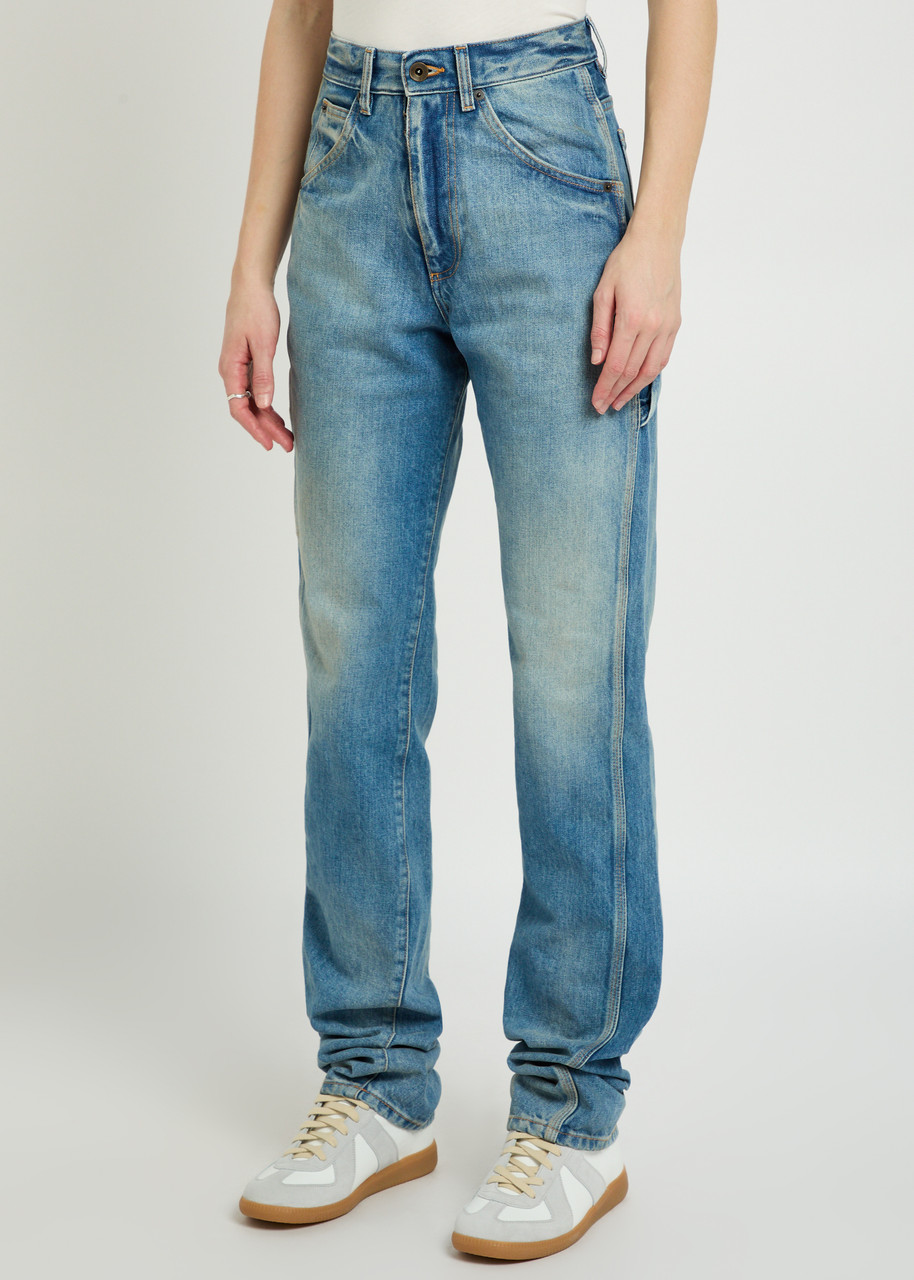 MAISON MARGIELA Twisted-seam straight-leg jeans | Harvey Nichols