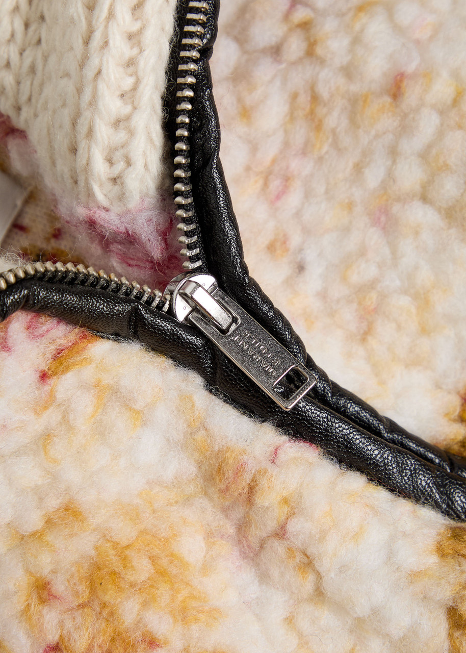 ISABEL MARANT ÉTOILE Marner patterned fleece coat | Harvey Nichols