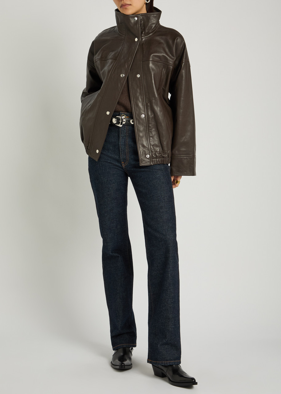 ROHE High-neck leather jacket | Harvey Nichols