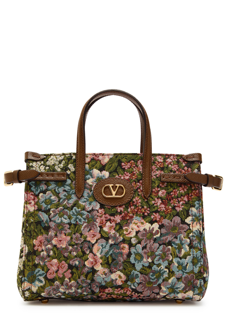VALENTINO GARAVANI Antibes small floral-jacquard tote bag | Harvey