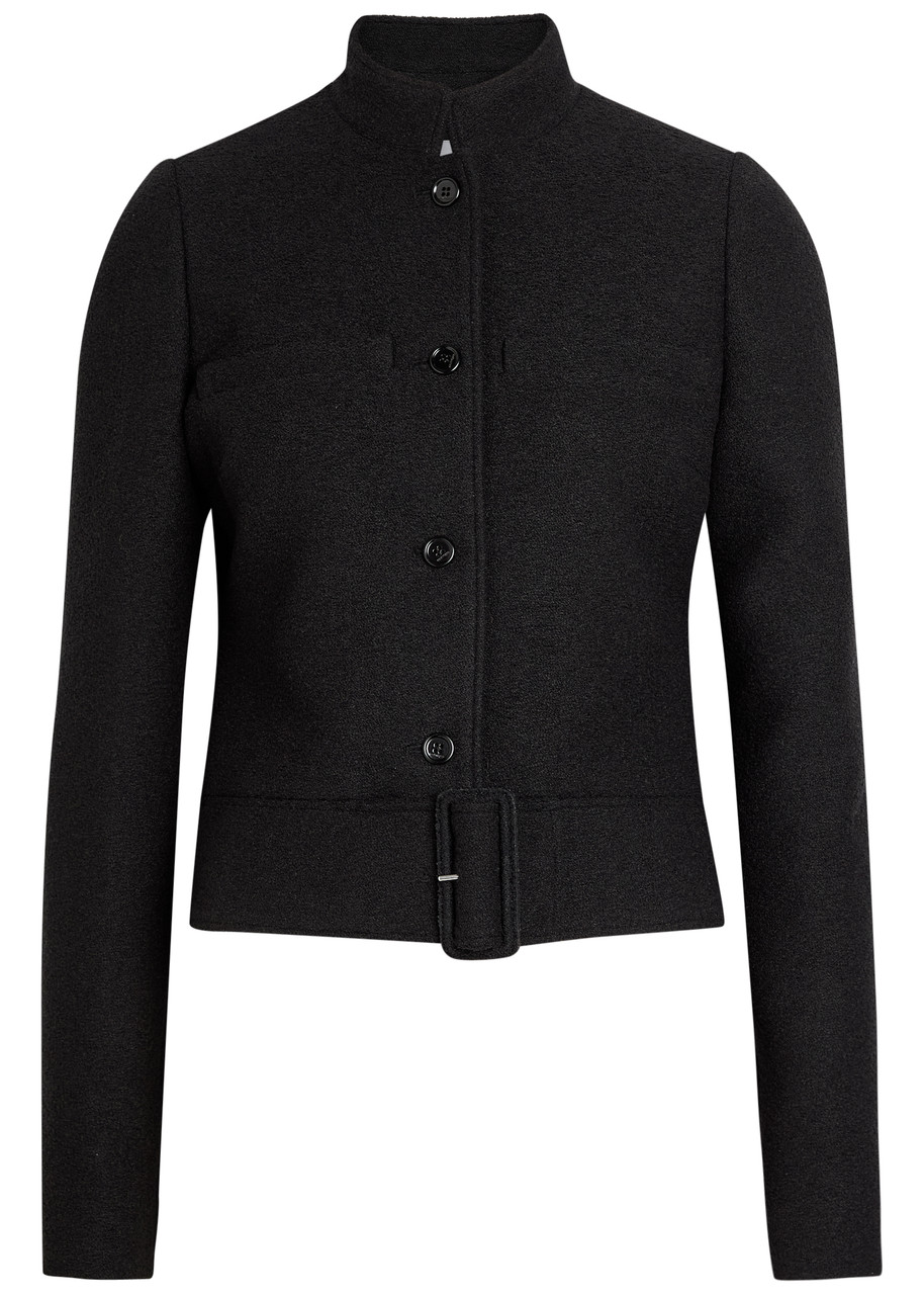 COURRÈGES Belted tweed jacket | Harvey Nichols