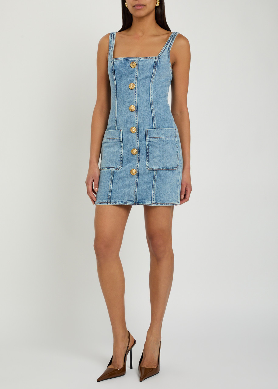 pierre balmain denim dress Pierre Balmain Denim Dress In Blue