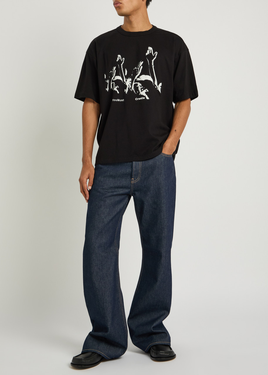FEELCYCLE PRINTED ARTWORKS コラボTシャツ　M YMC Triple printed cotton T-shirt | Harvey Nichols