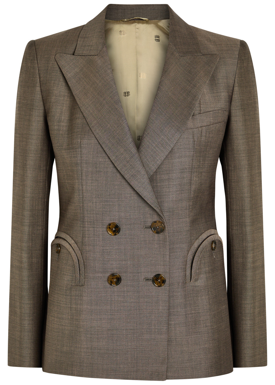 BLAZE MILANO Charmer double-breasted wool-blend blazer | Harvey