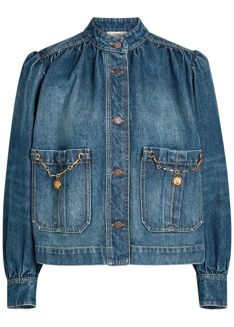CHLOE Capsule embellished denim jacket | Harvey Nichols
